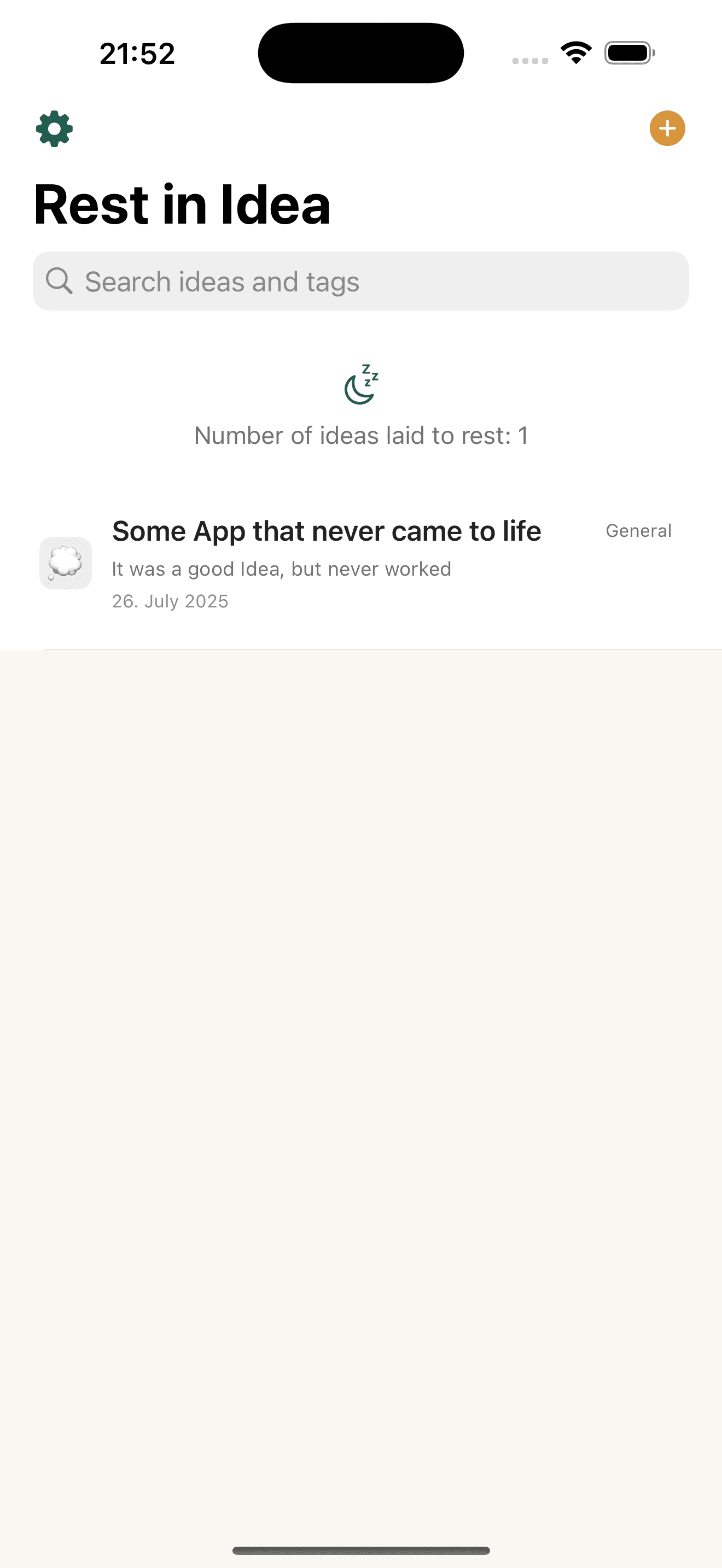 Rest in Idea